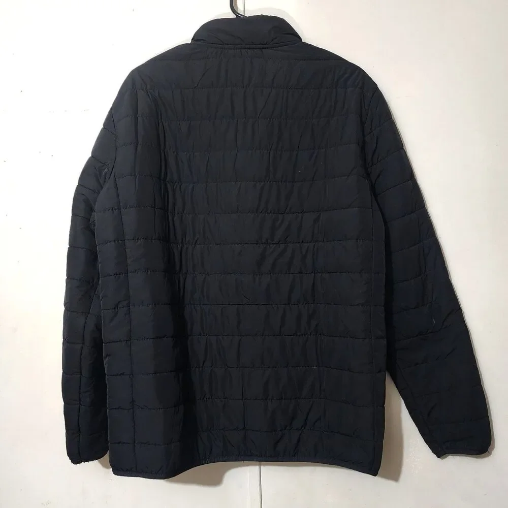 Voyager Black Men'sSize M Polar Fleece Lined  Puffer Jacket Warm Fall Winter